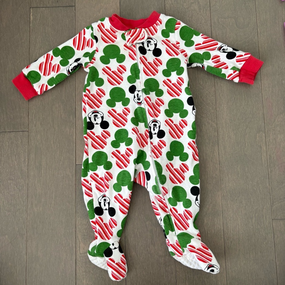 3/$20🌟 Disney Mickey Mouse Pajama 0-3M
